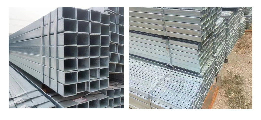 China Manufacturer Building Material Hot Dipped Threaded Process Seamless Gi Q195 Q235B Zinc Coating Z275 Z100 Galvanised Steel Tube Galvanized Rectangular Pipe