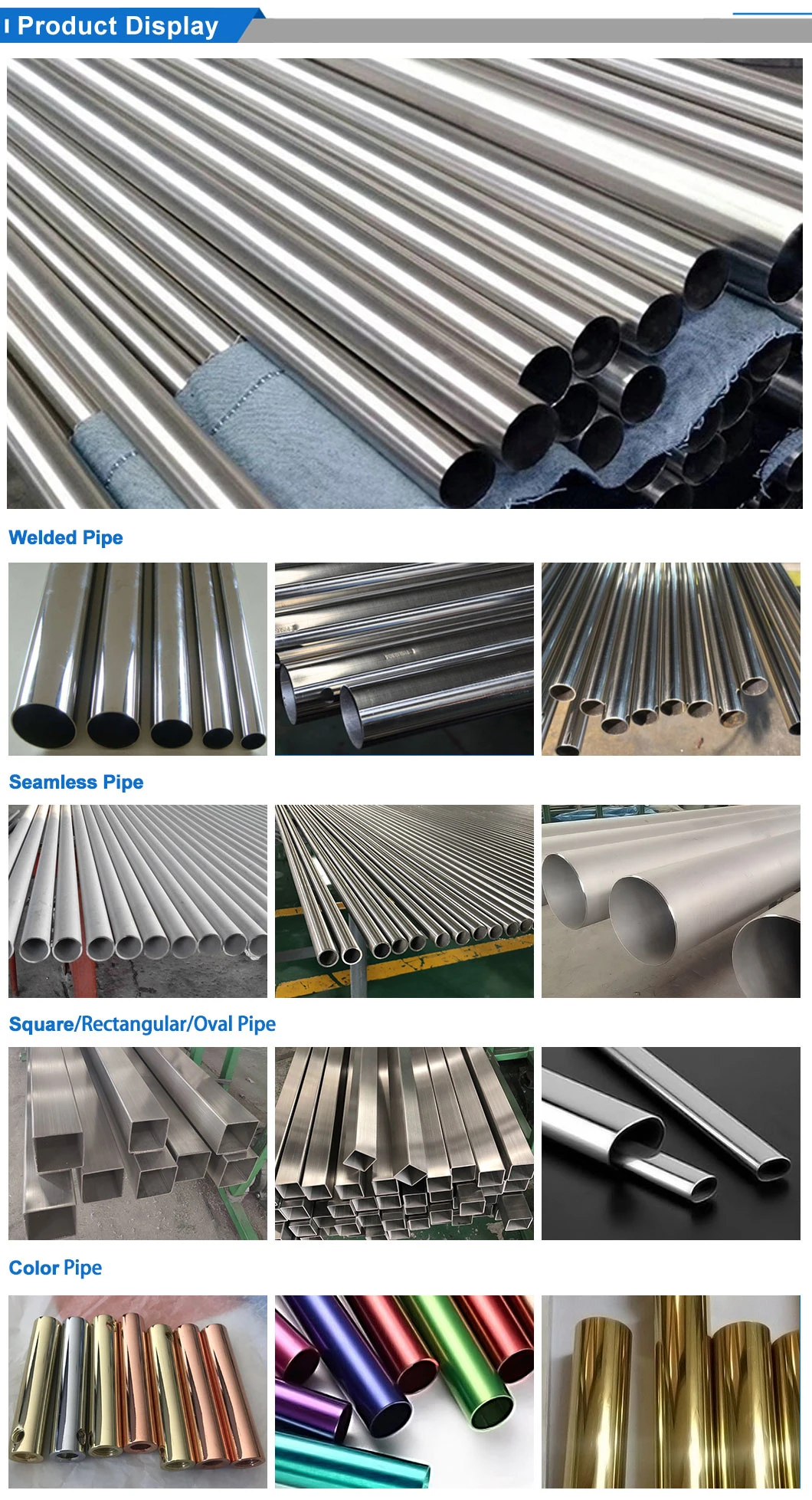 304 Stainless Steel Hollow Structural Steel Square / Rectangular Tube