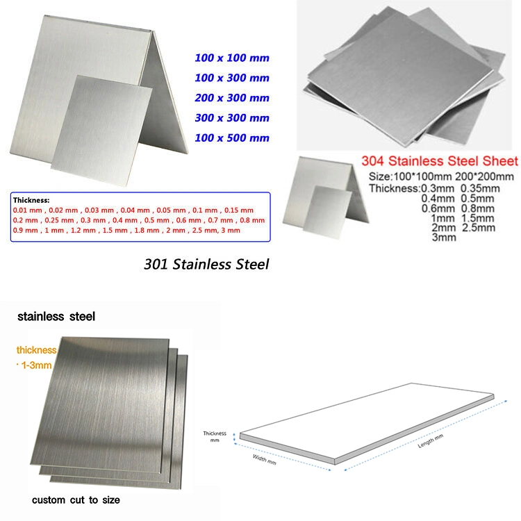 ASTM JIS Tisco 201 304 430 3316L Ba Hl Cold/ Hot Roll Metal Plate Sheet Stainless Steel Strip Coil