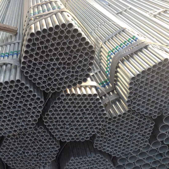 China Manufacturer Building Material Hot Dipped Threaded Process Seamless Gi Q195 Q235B Zinc Coating Z275 Z100 Galvanised Steel Tube Galvanized Rectangular Pipe